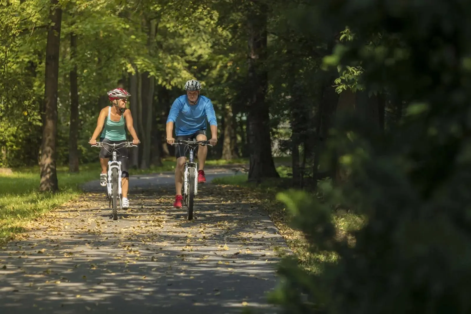 Cyklisté na cyklostezce Bečva